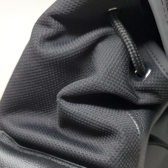 Michael Kors Cooper Men's Leather Backpack - Black/Neon Blue - Picture 12 of 16